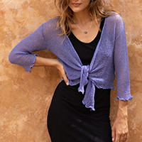 Knit jacket, Lazy Days in Purple